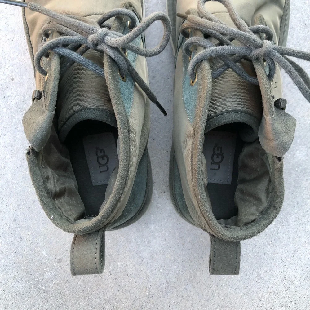 UGG Neumel Zip MLT Mens Shoes Military Green Mid Top Sneakers 1102430 Size 9 US - Picture 14 of 16